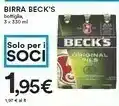 Coop Becks Birra 330 Ml offerta