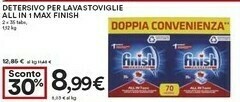 Coop Finish Detersivo Per Lavastoviglie All In 1 Max offerta