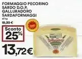 Coop Sardaformaggi Formaggio Pecorino Sardo Dop offerta