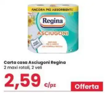 Eurospar Carta casa Asciugoni Regina offerta