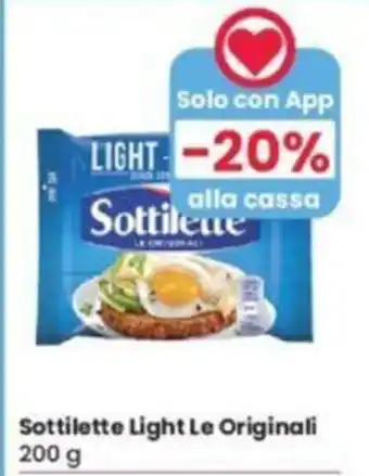 Eurospar Sottilette Light Le Originali 200 g offerta