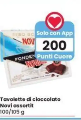 Tavolette di cioccolato Novi assortit 100/105 g
