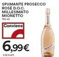 Coop Mionetto Spumante Prosecco Rose Doc Millesimato 750 Ml offerta