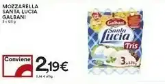 Coop Galbani Mozzarella Santa Lucia 375 G(ml) offerta