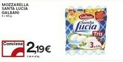 Coop Galbani Mozzarella Santa Lucia 375 G(ml) offerta