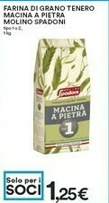 Coop Molino Spadoni - Farina Di Grano Tenero Macinata A Pietra Tipo 2 1000 G(ml) offerta