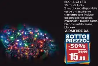 Happy Casa 500 LUCI LED offerta