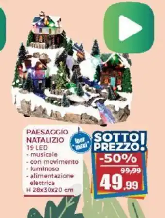 Happy Casa PAESAGGIO NATALIZIO 19 LED offerta