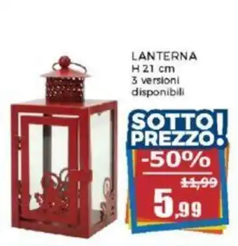 Happy Casa LANTERNA H 21 cm offerta
