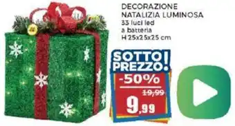 Happy Casa DECORAZIONE NATALIZIA LUMINOSA offerta