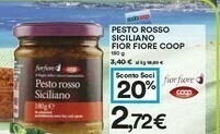 Coop Coop - Pesto Rosso Siciliano Fior Fiore 180 G(ml) offerta