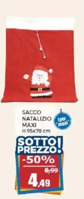 Happy Casa SACCO NATALIZIO per MAXI H 95x70 cm offerta