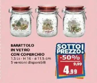 Happy Casa BARATTOLO IN VETRO CON COPERCHIO offerta