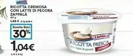 Coop Zappalà Ricotta Cremosa Con Latte Di Pecora offerta