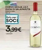 Coop Duca Di Salaparuta Corvo Sicilia I.G.T offerta