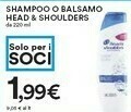 Coop Head & Shoulders Shampoo/ Balsamo offerta