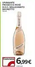 Coop Mionetto Millesimato Spumante Prosecco Rose Doc offerta