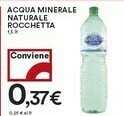 Coop Rocchetta Acqua Minerale Naturale 1500 G(ml) offerta