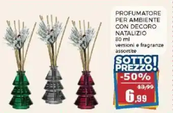 Happy Casa PROFUMATORE PER AMBIENTE CON DECORO Natura 80 cl offerta