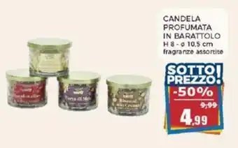 CANDELA PROFUMATA IN BARATTOLO h 8