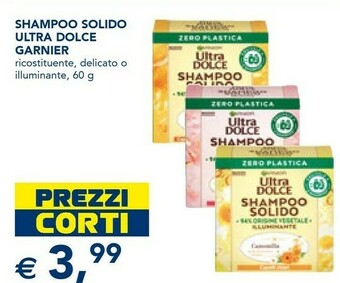 Esselunga Garnier Shampoo Solido Ultra Dolce offerta