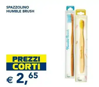 Esselunga The Humble Co. 16460 Spazzolino Da Denti Adulto Blu, Legno offerta
