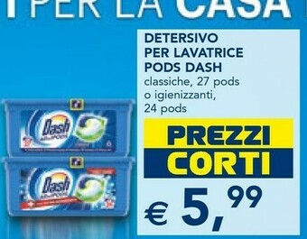 Esselunga Dash Detersivo Per Lavatrice Pods Classiche offerta