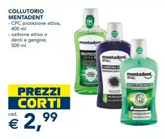 Esselunga Mentadent Collutorio offerta