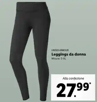 Lidl Under armour Leggings Da Donna offerta