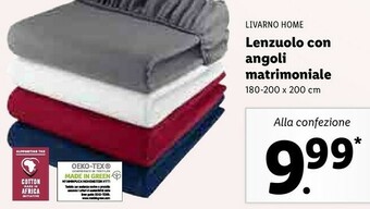 Livarno Home Lenzuolo Con Angoli Matrimoniale