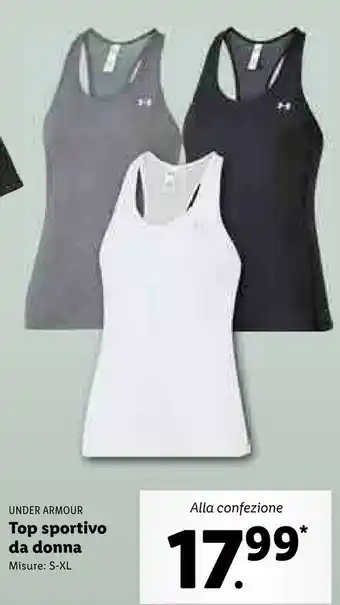 Lidl Under armour Top Sportivo Da Donna offerta