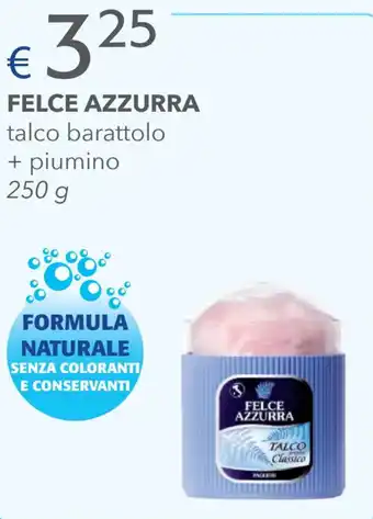 Acqua & Sapone FELCE AZZURRA talco barattolo + piumino 250 g offerta