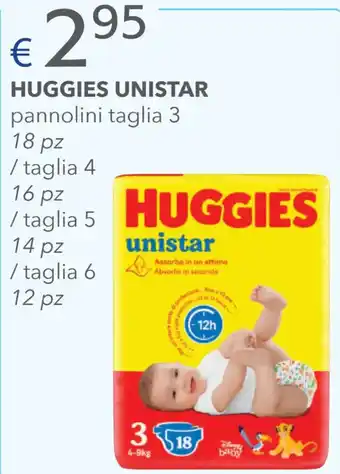 Acqua & Sapone HUGGIES UNISTAR pannolini taglia 3 offerta
