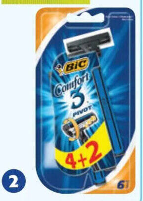 Acqua & Sapone BIC comfort 3 pivot uomo 4+2 pz offerta