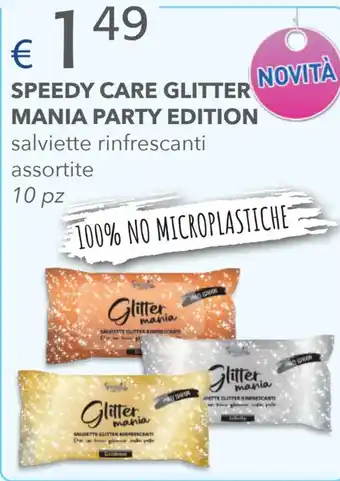 Acqua & Sapone SPEEDY CARE GLITTER MANIA PARTY EDITION salviette offerta