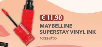 Acqua & Sapone MAYBELLINE SUPERSTAY VINYL INK rossetto offerta
