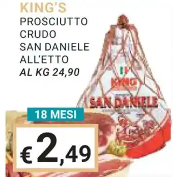 KING'S PROSCIUTTO CRUDO SAN DANIELE ALL'ETTO