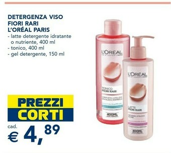 L'Oreal L’Oréal Paris Skin Expert Rare Flowers Latte Detergente Per Trucco 400 Ml