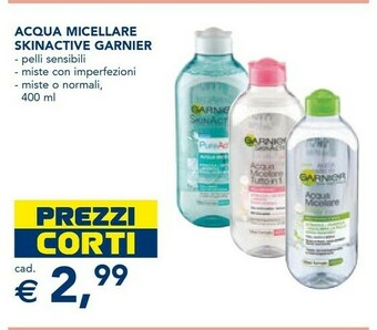 Esselunga Garnier Acqua Micellare Skinactive offerta