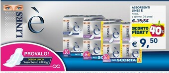 Esselunga Lines Assorbenti È offerta