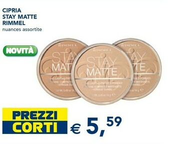 Esselunga Rimmel Cipria Stay Matte offerta
