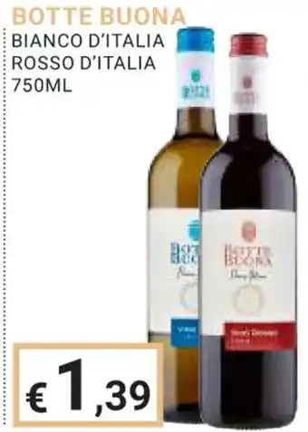Eté BOTTE BUONA BIANCO D'ITALIA ROSSO D'ITALIA 750ML offerta
