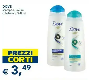 Esselunga Dove Shampoo O Balsamo offerta