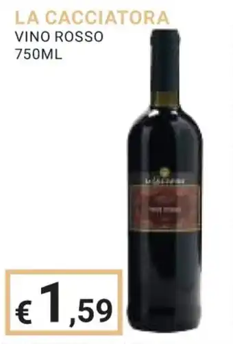 Eté LA CACCIATORA VINO ROSSO 750ML offerta