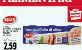 Emi Supermercati Selex Tonno Pescato A Canna In Olio Di Oliva offerta