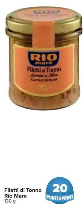 Carrefour Filetti di Tonno Rio Mare 130 g offerta