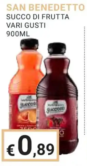 Eté SAN BENEDETTO SUCCO DI FRUTTA VARI GUSTI 900ML offerta