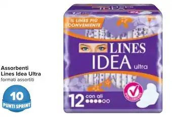 Carrefour Assorbenti Lines Idea Ultra formati assortiti offerta