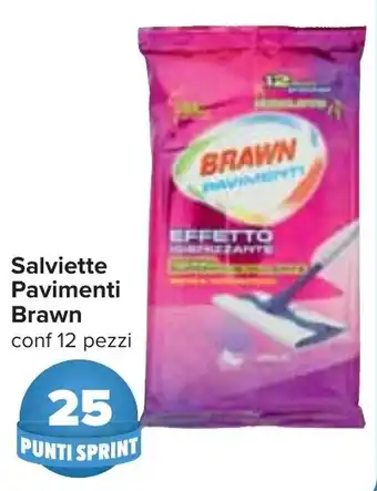 Carrefour Salviette Pavimenti Brawn conf 12 pezzi offerta