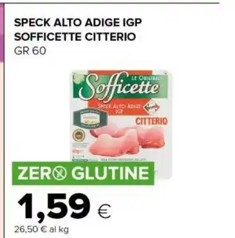 Tigre Citterio Sofficette Speck Alto Adige 60 G(ml) offerta